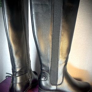 STYLE & COMPANY Womens Black Strap Gwynn Round Toe Block Heel Boots Shoes 6